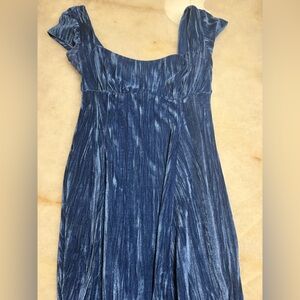 Urban Outfitters Blue Velvet Maxi Dress